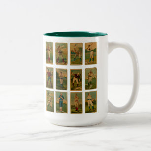 Vintage Baseball Two-Tone Coffee Mug