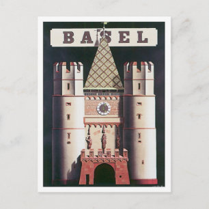 Vintage Basel Switzerland Postcard