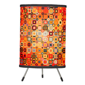 vintage basement retro burnt orange table lamp