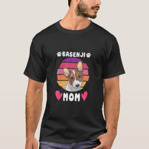 Vintage Basenji Dog Mum Mother's Day T-Shirt