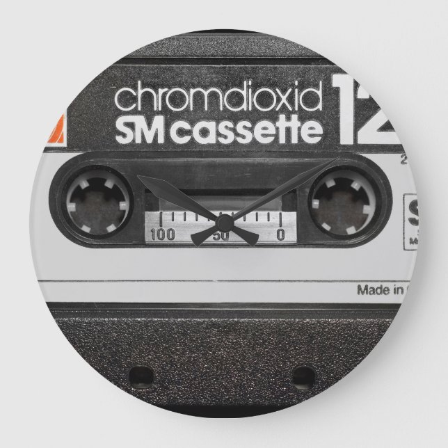 Vintage BASF Cassette: Collector's Item Large Clock (Front)