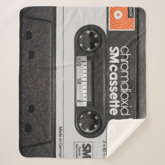 Vintage BASF Cassette: Collector's Item Sherpa Blanket