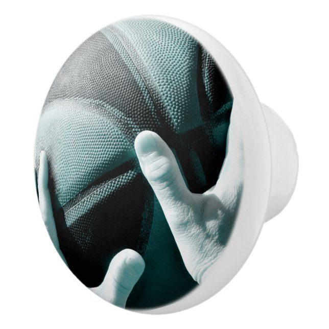 Vintage Basketball Ceramic Knob (Right)