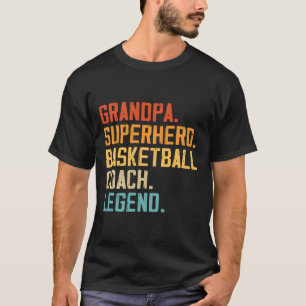 Vintage Basketball Coach Grandpa Basketball Player T-Shirt