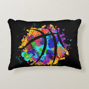 Vintage Basketball Graphic Design  Cool Basketball Decorative Cushion