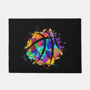 Vintage Basketball Graphic Design  Cool Basketball Doormat