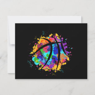 Vintage Basketball Graphic Design  Cool Basketball Holiday Card