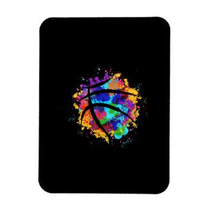 Vintage Basketball Graphic Design Cool Basketball Magnet