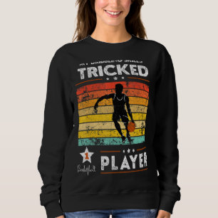 Vintage Basketball Skills Dribbling 1 Player Baske Sweatshirt