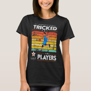 Vintage Basketball Skills Dribbling 2 Players Bask T-Shirt