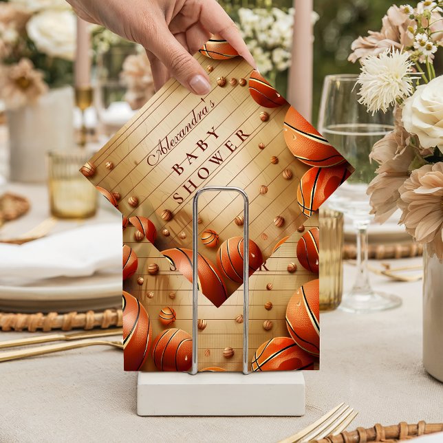 Vintage Basketball Sports Baby Shower Napkin (Creator Uploaded)