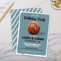 Vintage Basketball Theme Birthday Viewing Party