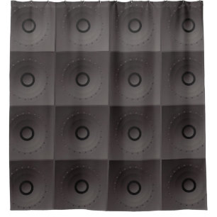 Vintage Bass Speaker: Classic Background Shower Curtain