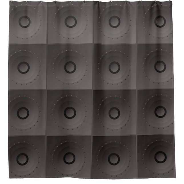 Vintage Bass Speaker: Classic Background Shower Curtain (Front)