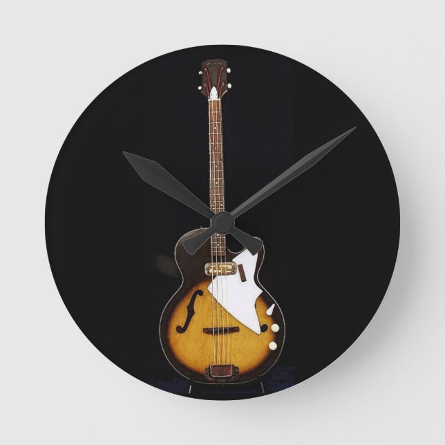 Vintage Bass Wall Clock (Front)