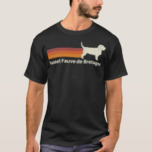 Vintage Basset Fauve de Bretagne Retro Mum Dad T-Shirt