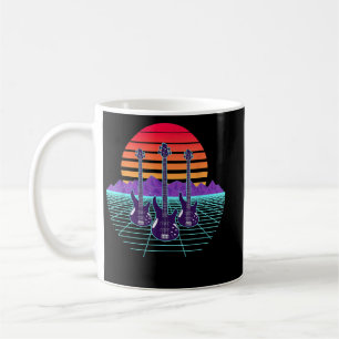 Vintage Bassist Player, Bass Guitar Guitarist Musi Coffee Mug