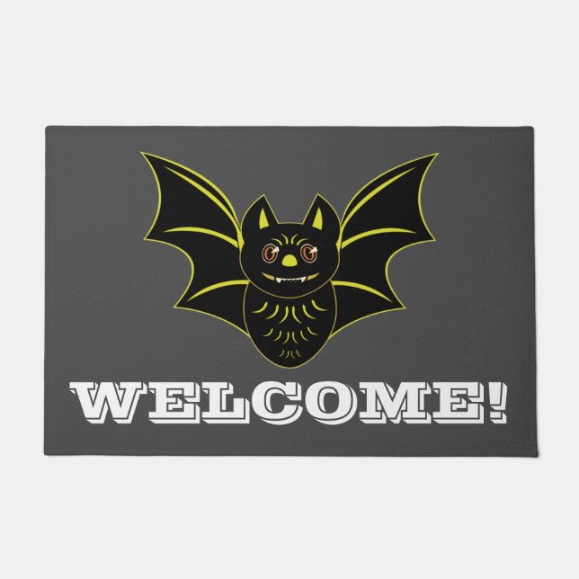 Vintage Bat Doormat (Front)
