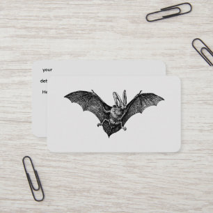 Vintage Bat Gothic Vampire Business Card
