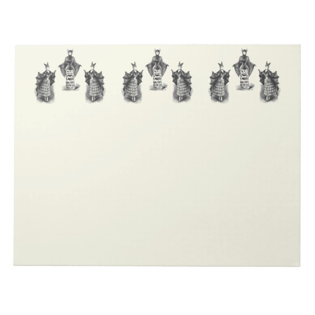 Vintage Bat Ladies Notepad (Front)
