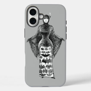 Vintage Bat Lady iPhone 16 Plus Case