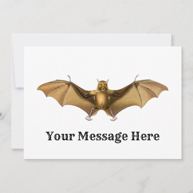 Vintage bat Lover gift Invitation (Front)