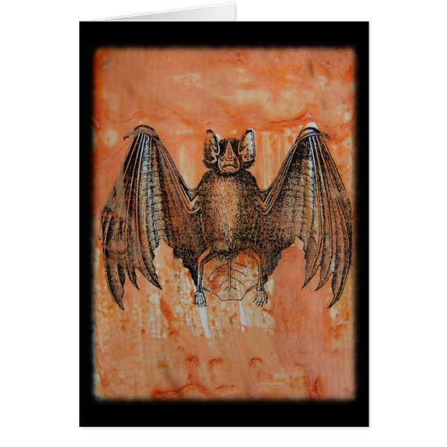 Vintage Bat Mixed Media (Front)