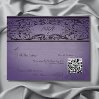 Vintage Bat Until Death Purple Wedding