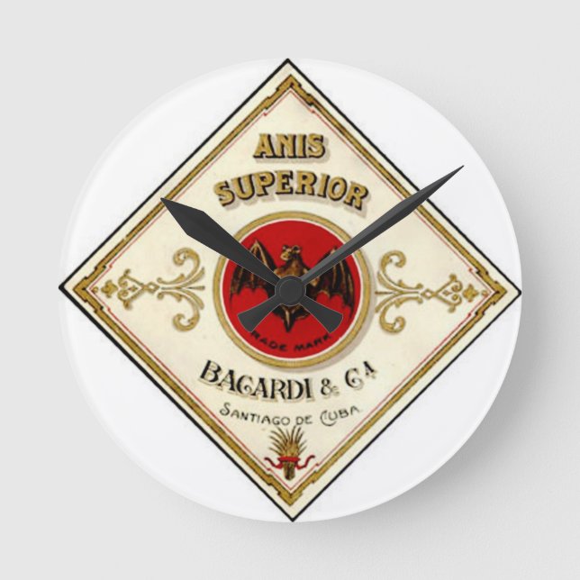 Vintage Bat Wall Clock (Front)