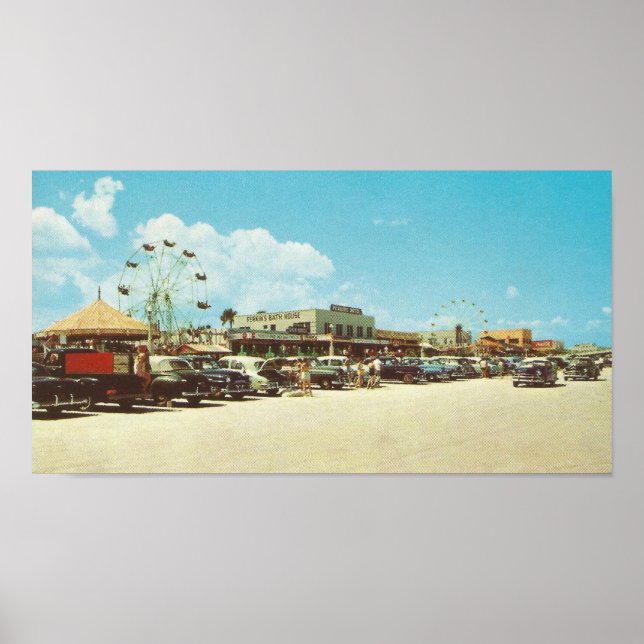 vintage Bath house, Jacksonville, Florida Poster (Front)