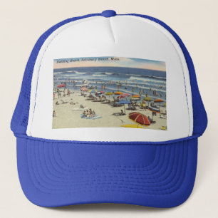 Vintage Bathing Beach, Salisbury, MA Trucker Hat