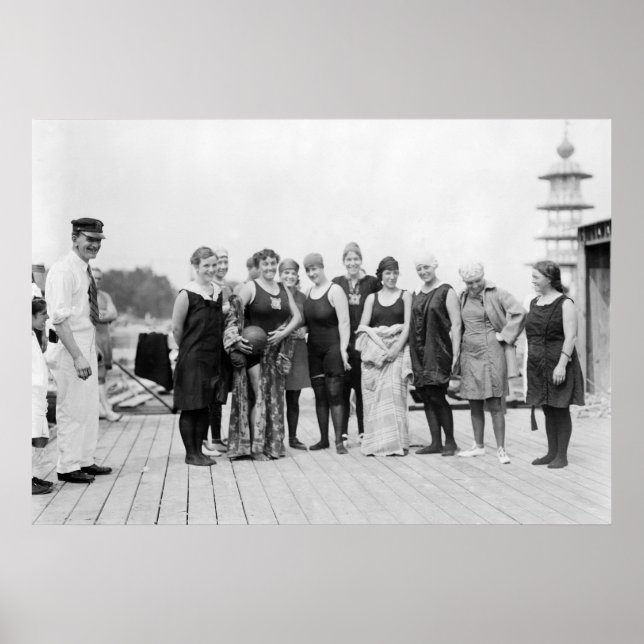Vintage Bathing Suits, 1910s Poster (Front)