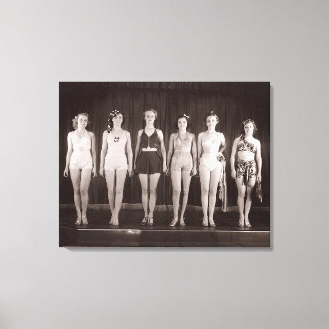 Vintage Bathing Suits Canvas Print - 1780019.jpg (Front)