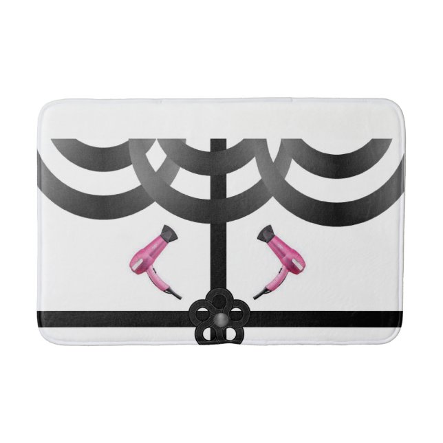 vintage bathroom bathmat (Front)