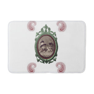 vintage bathroom bathmat