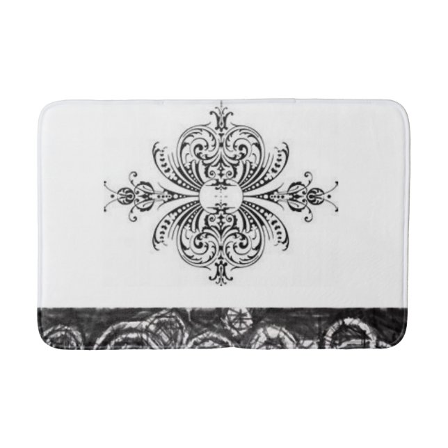 vintage bathroom bathmat (Front)