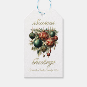 Vintage Bauble Christmas Gift Tag