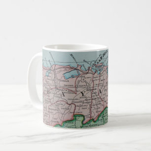 Vintage Bayamon Puerto Rico  Map Coffee Mug