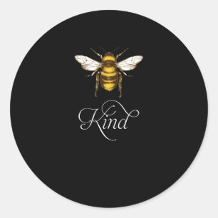 Vintage Be Kind - Bumblebee Bee Kind Kindness Gift Classic Round Sticker