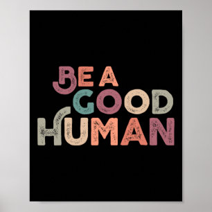 Vintage Be Kind Kindness Poster