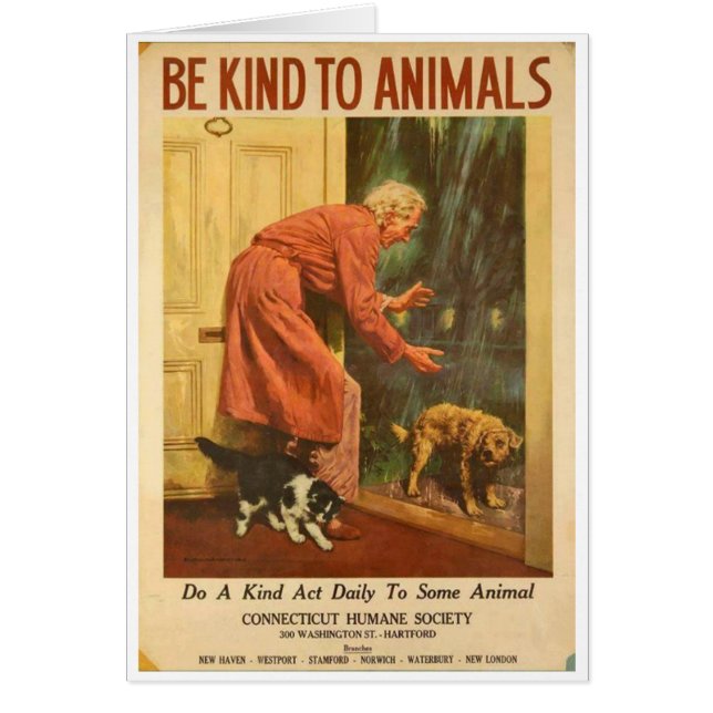 Vintage - Be Kind to Animals Every Day, (Front)