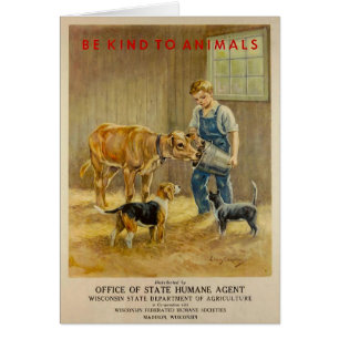 Vintage - Be Kind to Animals - Farm Animals,