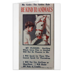 Vintage - Be Kind to Animals Pledge,
