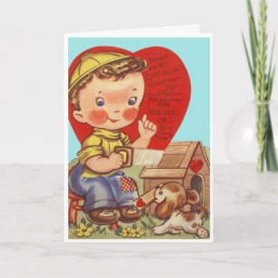 Vintage Be Mine Holiday Card
