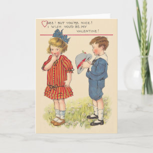 Vintage Be My Valentine Card