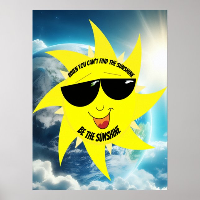 Vintage Be The Sunshine Poster (Front)