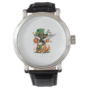 Vintage Be There With Bells On Dog St Patricks Day Watch