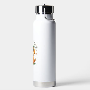 Vintage Be There With Bells On Dog St Patricks Day Water Bottle