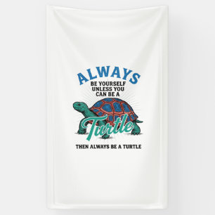 Vintage Be Yourself Turtle Shirt Design_1 Banner