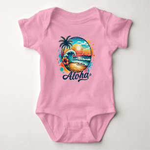 Vintage Beach Aloha Sublimation-94953 Baby Bodysuit